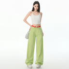 Apple green long pants / XS