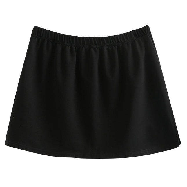 Sweater bottoming artifact fart curtain hem spring and autumn skirt stacked cover butt all-match cotton inner white skirt