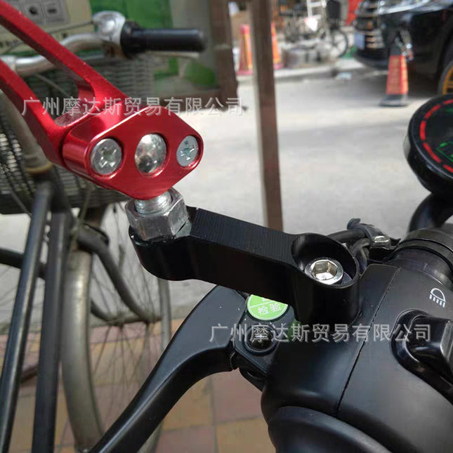 Motorcycle electric vehicle rearview mirror accessories modification forward transfer adapter extension base screw bracket widened bracket