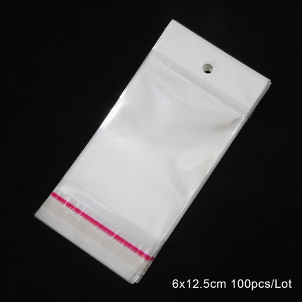 Wholesale Opp Bags Self-Adhesive Bags DIY Handmade Small Jewelry Packaging Bags Transparent Self-Sealing Plastic Bags