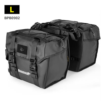Rhinowalk Rhino 318 Long-Distance Cycling Bicycle Rear Rack Pannier Bag Large Capacity Expandable Pannier Bag