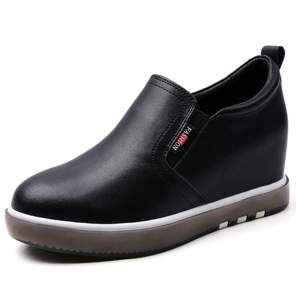 Women's Height-Increasing Shoes 2024 New Women's Soft-Soled White Shoes Women's Sports Shoes Women's Leather Shoes Women's Flats