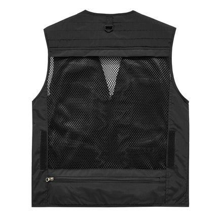 A minimum order work uniform vest custom logo emergency management communication security personnel tooling vest printing