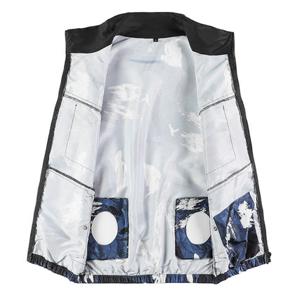 2022 summer new fan clothing air conditioning clothing with fan clothing sunscreen cooling workshop work site clothing jacket