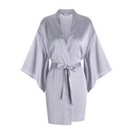 Gray purple single robe / S