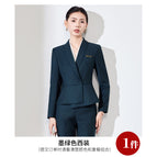 dark green suit / S