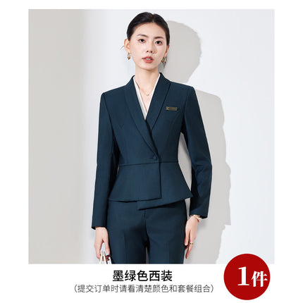 Overalls Women's Professional Elegant Suit suit Spring and Autumn Three-piece Set Small Executive Jewelry Store High-end Dress