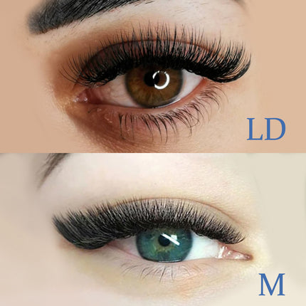 Grafted Eyelashes J/Lc/Ld/L/M/I Curved Foreign Trade Curvature Thick Curling High Temperature Non-Returning European and American False Eyelashes