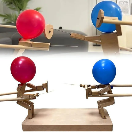 Balloon Man Battle Platform Export Popular Wooden Splicing Kidsren's Double Battle Balloon Man Battle