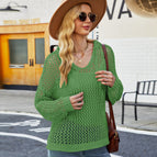 Green Cutout Blouse / S