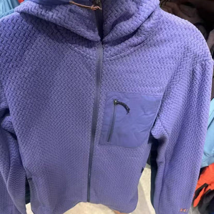 Stars with the same quality men's women's clothing 2025 spring new sports leisure middle layer hooded jacket