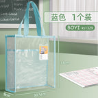 [blue] transparent compartment handbag 1329