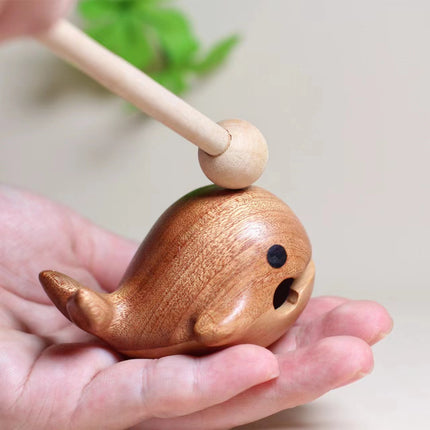 Wooden Fish Decompression Solid Wood Work Crazy Desktop Small Ornaments Sakaban turtle Emotional Stability Office Toy