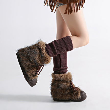 2025 Autumn/Winter New Fashionable Women's Snow Boots with Thick Soles, Stylish, Warm, and Cold-Resistant, Available for Export