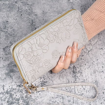 Factory wholesale wallet women's long Korean fashion hand-held change purse zipper multi-functional women's mobile phone bag