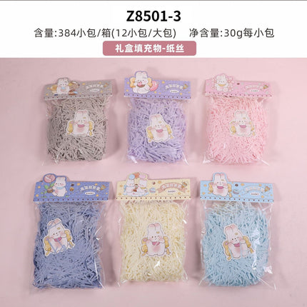 Raffia Decorative Gift Box Filling Shredded Paper Strips Creative Bedding Grass Wedding Packaging Wedding Candy Box