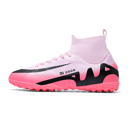 Cross-border Ronaldo Messi Assassin 15 Children's High-top Football Shoes Male Teenagers Adult Long Broken Nail Training sneaker
