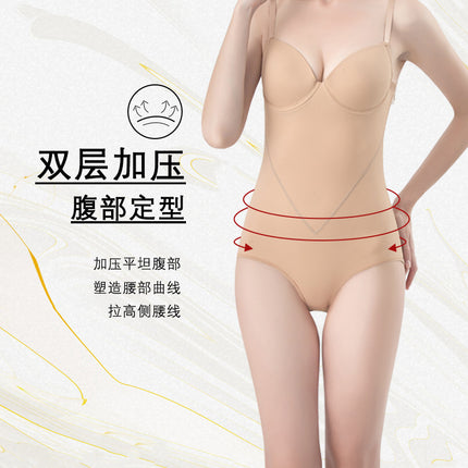 Foreign Trade Hot-Selling One-Piece Body-Shaping Garment with Bra, One-Piece Breast Support, Abdominal Tightening, Waist Corset, Postpartum Corset, Body Shaping Intimates