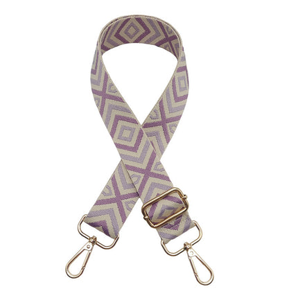 Wholesale Rhomboid Bag Strap Lightweight Luxury All-match Women's Bag Strap Adjustable Shoulder Crossbody Bag Shoulder Strap Mobile Phone Strap