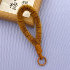 Plush lanyard / Patterned brown