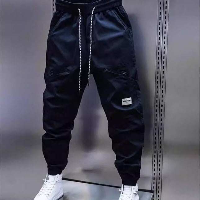 Men's 2025 Daily Simple Workwear Casual Pants Summer Loose Leggings Trendy Nine-Point Pants Casual Pants