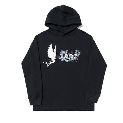 Lone Sweatshirt Wang Yibo with Hiroshi Fujiwara Limited Fashion Brand Big V Valentine's Day Couple Loose Long Sleeve Hoodie
