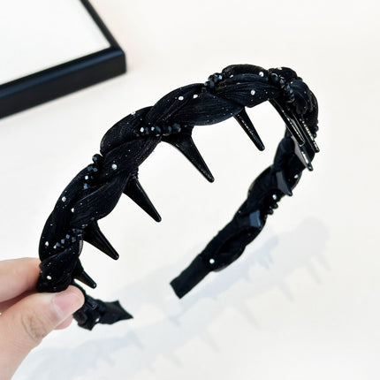 High Crown Toothed Headband for Women, 2024 New Versatile Elegant Simple Korean Hairpin Headband Accessory