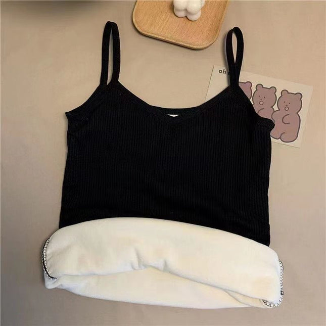 Cross-Border Foreign Trade Popular German Velvet Thickened Cold-Proof Thermal Vest Autumn and Winter Seamless Slimming Inner Layering Shirt