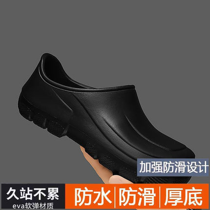 [Manufacturer Wholesale] Chef Shoes Oil-Proof, Waterproof and Wear-Resistant Kitchen Rubber Shoes Eva Shoes Non-Slip Kitchen Shoes Work Shoes