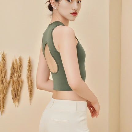 Pilates Yoga Clothing Summer Sports Vest for Women, High-End Sweet and Spicy Style, Quick-Dry Yoga Top