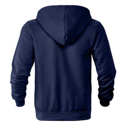 2024 Autumn and Winter New Cross-Border Temu Men's Sweatshirts Sports Casual Zipper Hoodies Loose Pullover Sweatshirts Wholesale