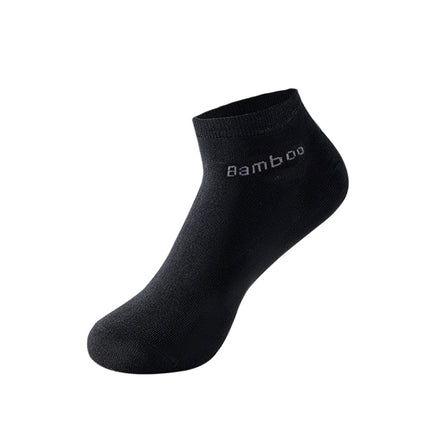 Temu Cross-Border Best-Selling Men's Bamboo Fiber Socks Sweat-Absorbent and Deodorant Men's Antibacterial Business Casual Socks for All Seasons