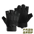Half finger tactical four pieces-black / L