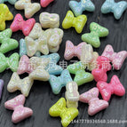 Mixed color random ab plating / 40#15mm bow tie is about 500 pieces/catties