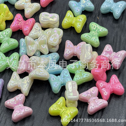 Acrylic light color plated AB colorful diy children beaded material candy AB colorful beads jewelry accessories