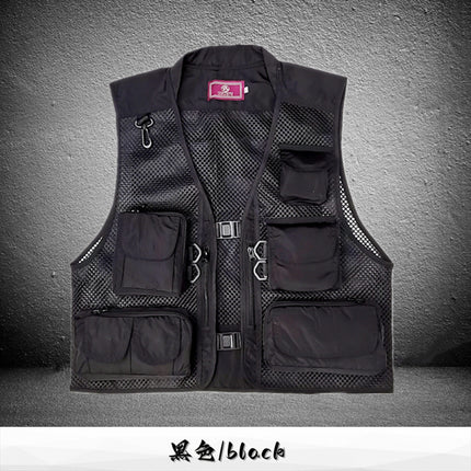 Cross-Border Wholesale Fishing Vest Tactical Vest Mesh Outdoor Breathable Sports Vest Camouflage Tactical Vest