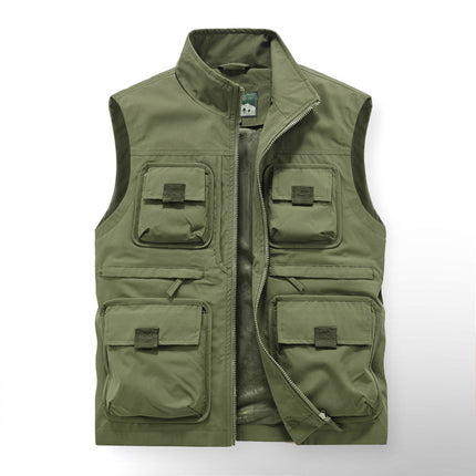 Vest Custom Printing LOGO Outdoor Mountaineering Camping Function Luya Multifunctional Summer Tooling Photography Vest