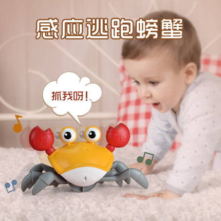 Cross-border Children's Induction Electric Crab Baby Charging Luminous Music Crawling Escape Escape Obstacle Crab Toy