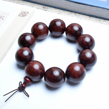 Venus Old Material Zambia Lobular Red Sandalwood Handheld Chain High Oil Mimi Buddha Bead String New Chinese Style Ornament for Men and Women