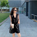 Black suit Vest Pants / S