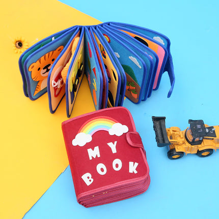 Felt Book Children's Educational Early Education Rainbow Felt Book Life Cognition Busy Board Children Felt Book