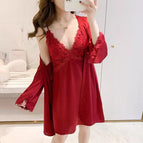 Two piece set red / M
