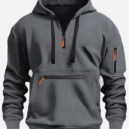 2025 Cross-Border Autumn and Winter New Velvet Sweatshirt European and American Sports Casual Zipper Hoodie Sweatshirt Jacket Top