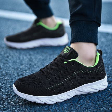 Men's Shoes 2024 Autumn New Mesh Breathable Sports Casual Shoes Men's Soft Sole Running Shoes