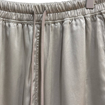 Subhuman Silk Shorts | Asymmetrical Silk Satin Drawstring Fashionable and Versatile Design Casual Shorts
