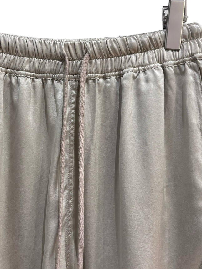 Subhuman Silk Shorts | Asymmetrical Silk Satin Drawstring Fashionable and Versatile Design Casual Shorts