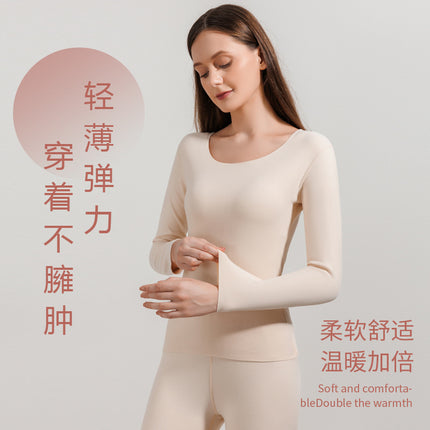 Couple double-sided brushed seamless thermal underwear men and women suit autumn and winter fleece-lined thickened autumn clothes long pants bottoming
