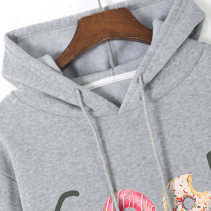 Fashion Joker Hoodie College Style Alphabet Print