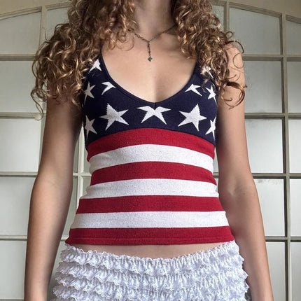 Street Style Sexy Low-Waist Star Stripesd Contrasting Woolen Shorts Sexy Lace-Up Slim Fit Versatile Retro Style Hot Pants