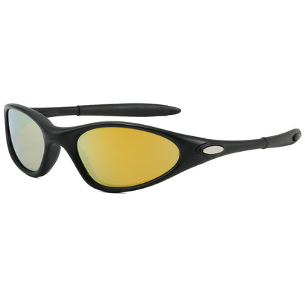 European and American Cross-Border Sunglasses for Men and Women Tr Retro Oval Round Frame Outdoor Cycling and Driving Sunglasses Minute